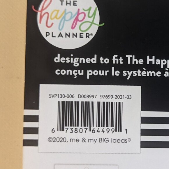 NWT 'Simple Brights' 1300 pcs Happy Planner Classic Sticker Book Colors Inspo - Picture 10 of 10